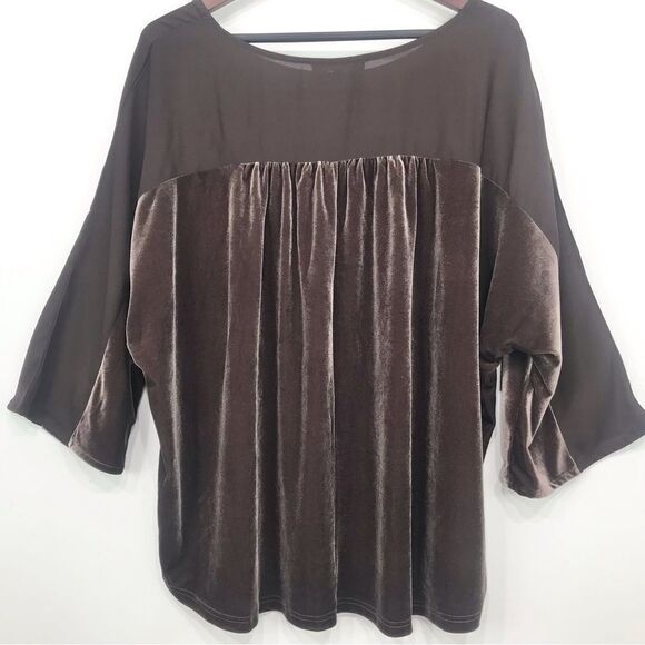 Suzanne Betro Two Piece Brown Velour Matching Lounge Pants and Top NEW - Picture 6 of 16